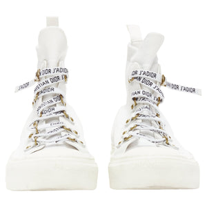 Christian Dior Walk'N'Dior sock knit logo lace high top sneakers
