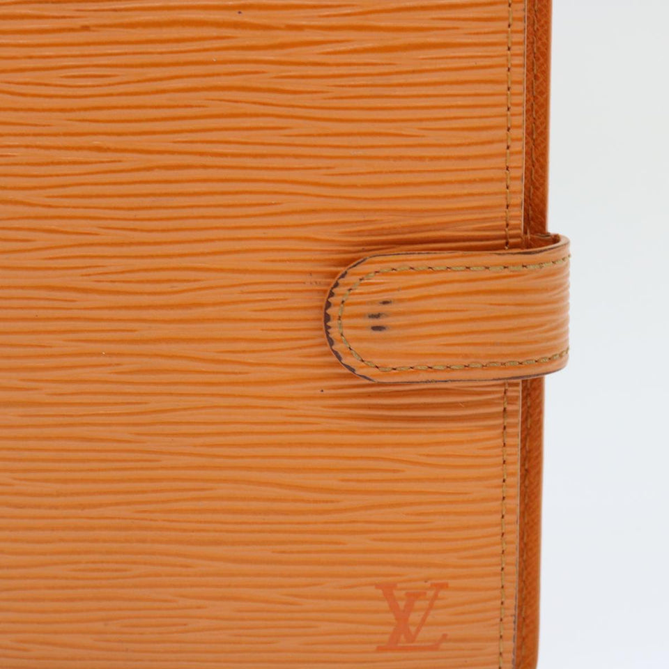 LOUIS VUITTON Epi Agenda PM Day Planner Cover Orange Mandarin R2005H Auth 52883