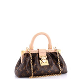 Monogram Top Handle Frame Clutch Monogram Canvas