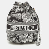 Black/White Plan De Paris Nylon Diortravel Pouch