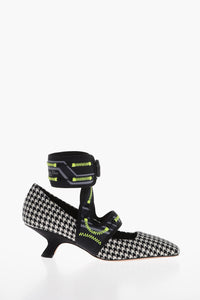 Dior Houndstooth Fabric Pumps With Trek Strap 5Cm