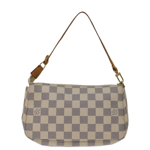 Louis Vuitton Pochette Accessoire  Canvas Clutch Bag