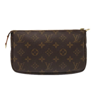 Louis Vuitton Pochette Accessoire  Canvas Clutch Bag