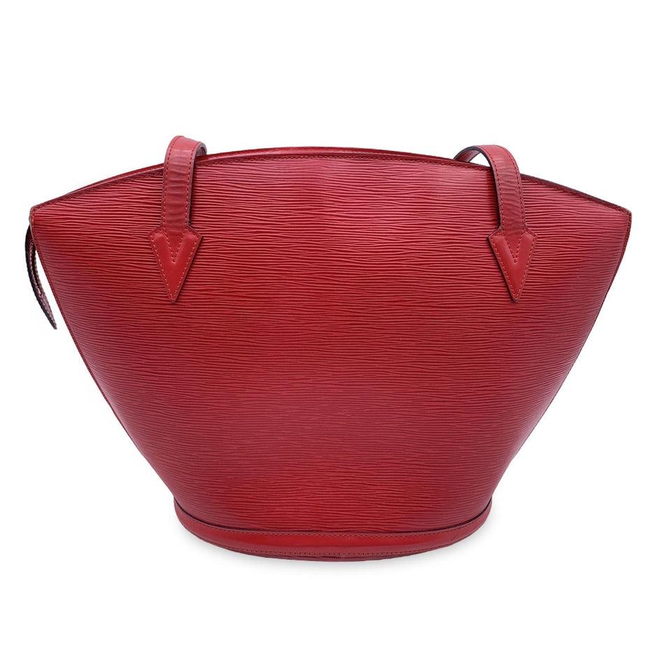LOUIS VUITTON Vintage Epi Red Leather Saint Jacques Gm Tote Bag