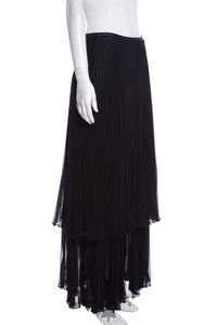 Chanel Cruise '02  Black 2 PC Skirt SZ 40