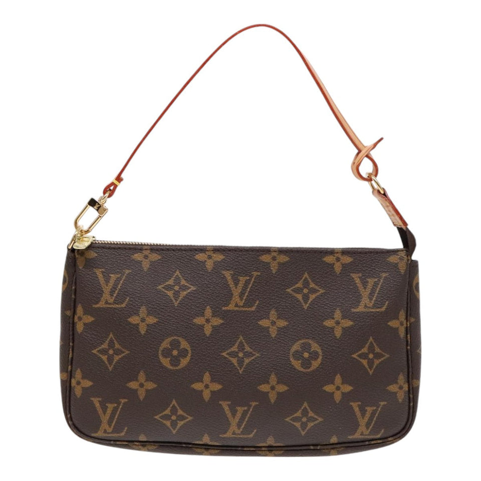 Louis Vuitton Pochette Accessoire  Canvas Clutch Bag