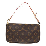 Louis Vuitton Pochette Accessoire  Canvas Clutch Bag