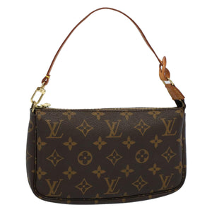 Louis Vuitton Pochette Accessoire  Canvas Clutch Bag