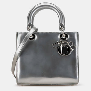Medium Metallic Patent Lady Dior