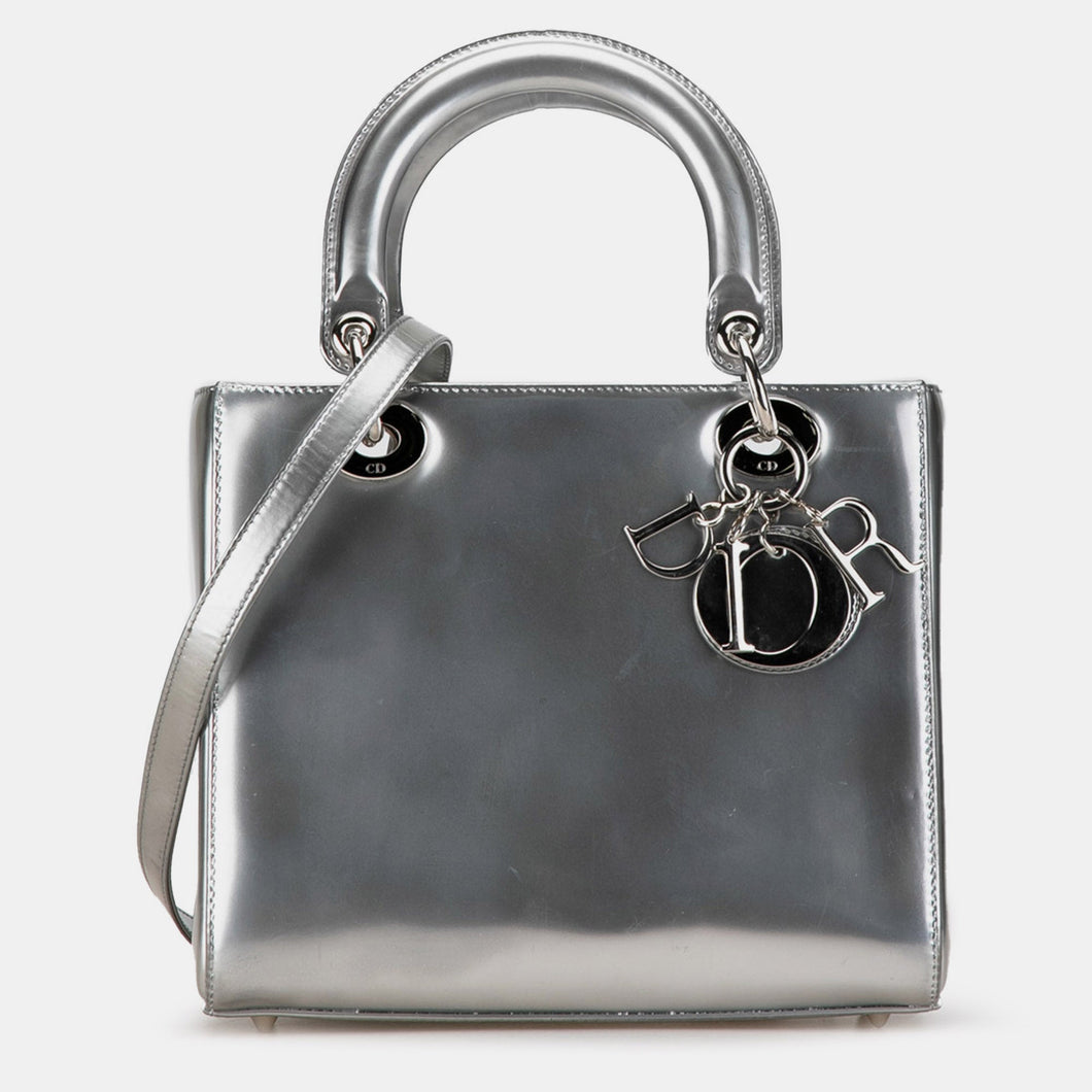 Medium Metallic Patent Lady Dior