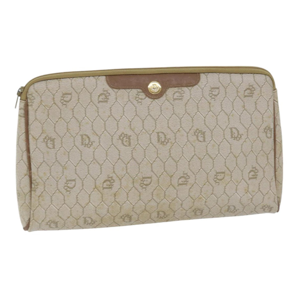Dior Honeycomb  Canvas Clutch Bag