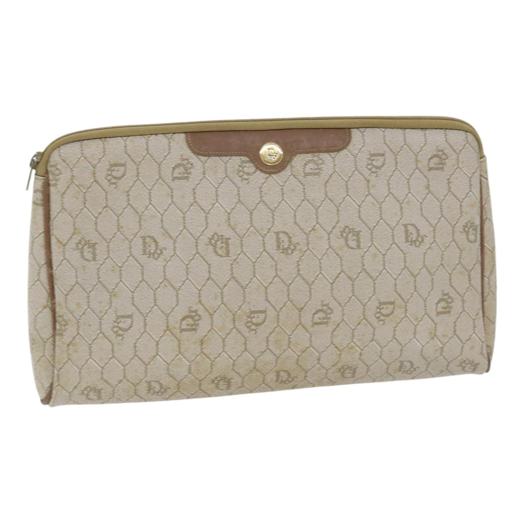 Dior Honeycomb  Canvas Clutch Bag