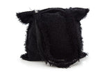 Chanel Black Tweed Rocket Shopper Handbag