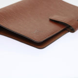 LOUIS VUITTON Epi Agenda MM Day Planner Cover Brown R20043 LV Auth 54212