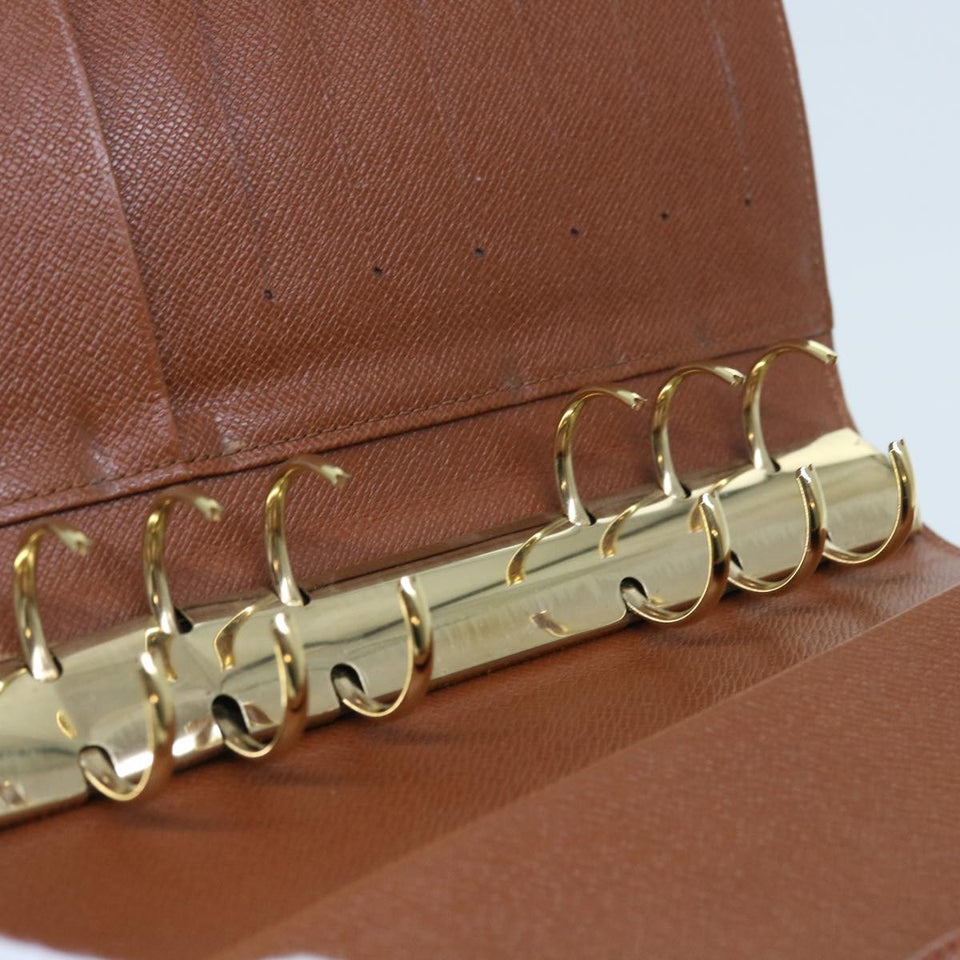 LOUIS VUITTON Epi Agenda MM Day Planner Cover Brown R20043 LV Auth 54212