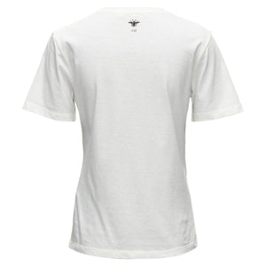 Dior Lucky Dior Zodiac Pixel Print Cotton Linen Short Sleeve Tshirt