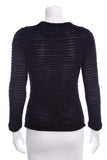 Chanel Black Tweed Sweater SZ 36
