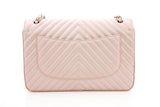 Chanel 2017 Jumbo Pink Iridescent Caviar Togo Leather Handbag