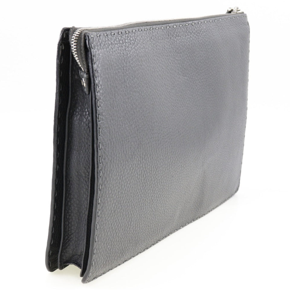 Fendi Selleria  Leather Clutch Bag