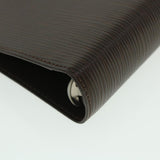 LOUIS VUITTON Epi Agenda MM Day Planner Cover Mocha R2004D LV Auth 55090