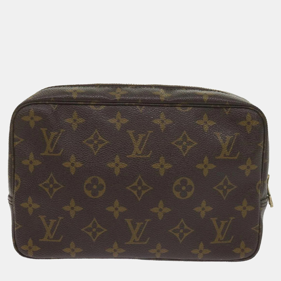 Brown Monogram Trousse Toilette 23 Clutch Bag