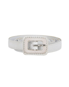 Dior Belt in White Leather