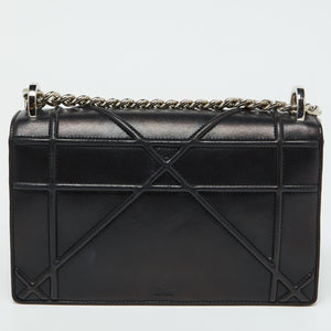 Dior Black Leather Small Diorama Flap Shoulder Bag