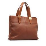 Brown Burberry Leather Tote