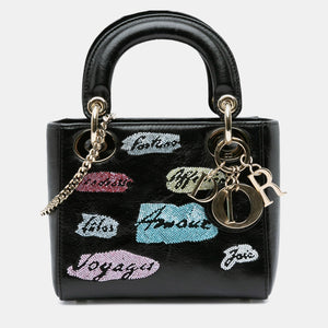 Mini Beaded Calfskin Lady Dior