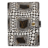 LOUIS VUITTON Yayoi Kusama Agenda PM Day Planner Cover White R21131 Auth 56462A