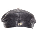 Dior Arty soft leather mesh veil CD bee lined newsboy hat