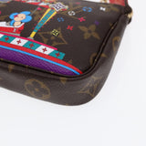 Louis Vuitton Mini Pochette Accessoires  Canvas Clutch Bag
