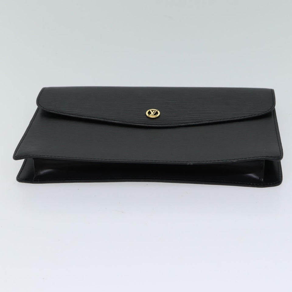 Louis Vuitton Epi Montaigne 27 Clutch Bag Black