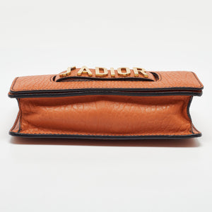 Dior Orange Leather J'adior Chain Flap Bag