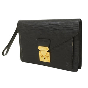 Louis Vuitton Sellier Drangonne  Leather Clutch Bag