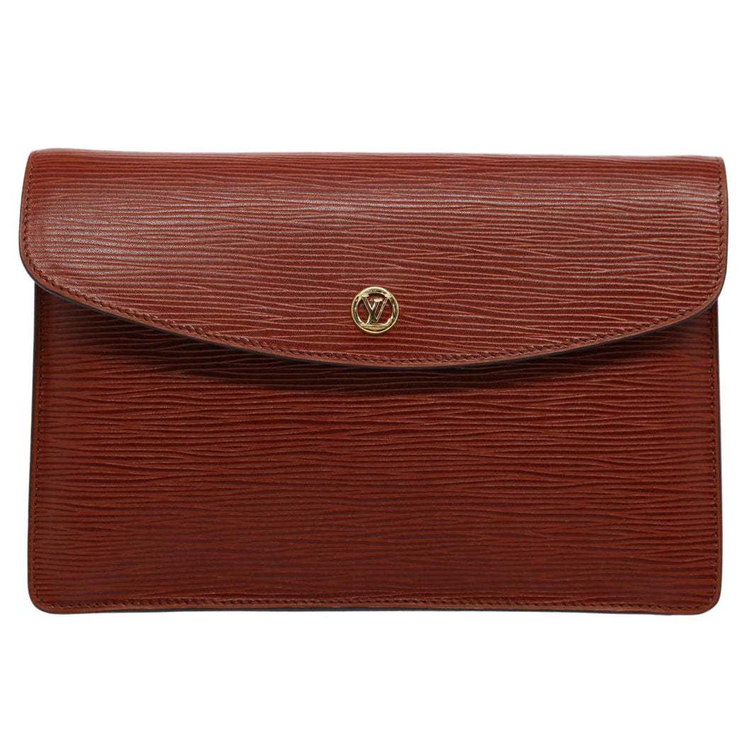 Louis Vuitton Montaigne  Leather Clutch Bag
