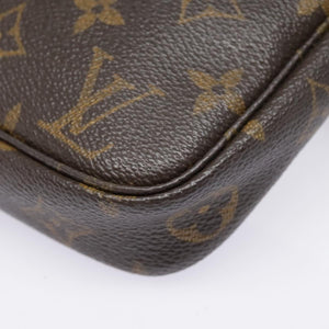 Louis Vuitton Pochette Accessoire  Canvas Clutch Bag