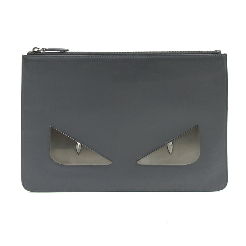 Fendi  Leather Clutch Bag Pouch (Pre-Owned)