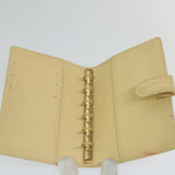 LOUIS VUITTON Epi Agenda PM Day Planner Cover White Yvoire R2005J LV Auth 58113