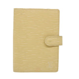 LOUIS VUITTON Epi Agenda PM Day Planner Cover White Yvoire R2005J LV Auth 58113
