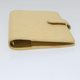 LOUIS VUITTON Epi Agenda PM Day Planner Cover White Yvoire R2005J LV Auth 58113