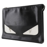 Fendi Monster  Leather Clutch Bag