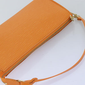 Louis Vuitton Pochette Accessoire  Leather Clutch Bag