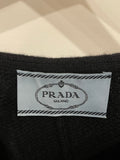 Prada Black Wool and Cashmere Crop Top Size IT 38 (UK 6)
