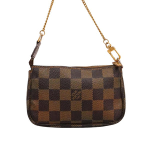 Louis Vuitton Mini Pochette Accessoires  Canvas Clutch Bag