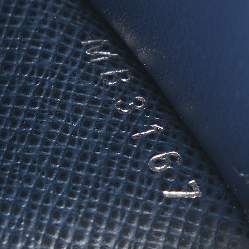 ルイ ヴィトン タイガ ポルトフォイユ ブラザ 長財布 M30502 ネイビー レザー メンズ LOUIS VUITTON 【中古】｜【銀座パリス】　楽天市場店
