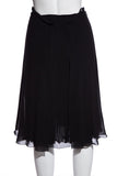 Chanel Black Pleated Skirt SZ 36
