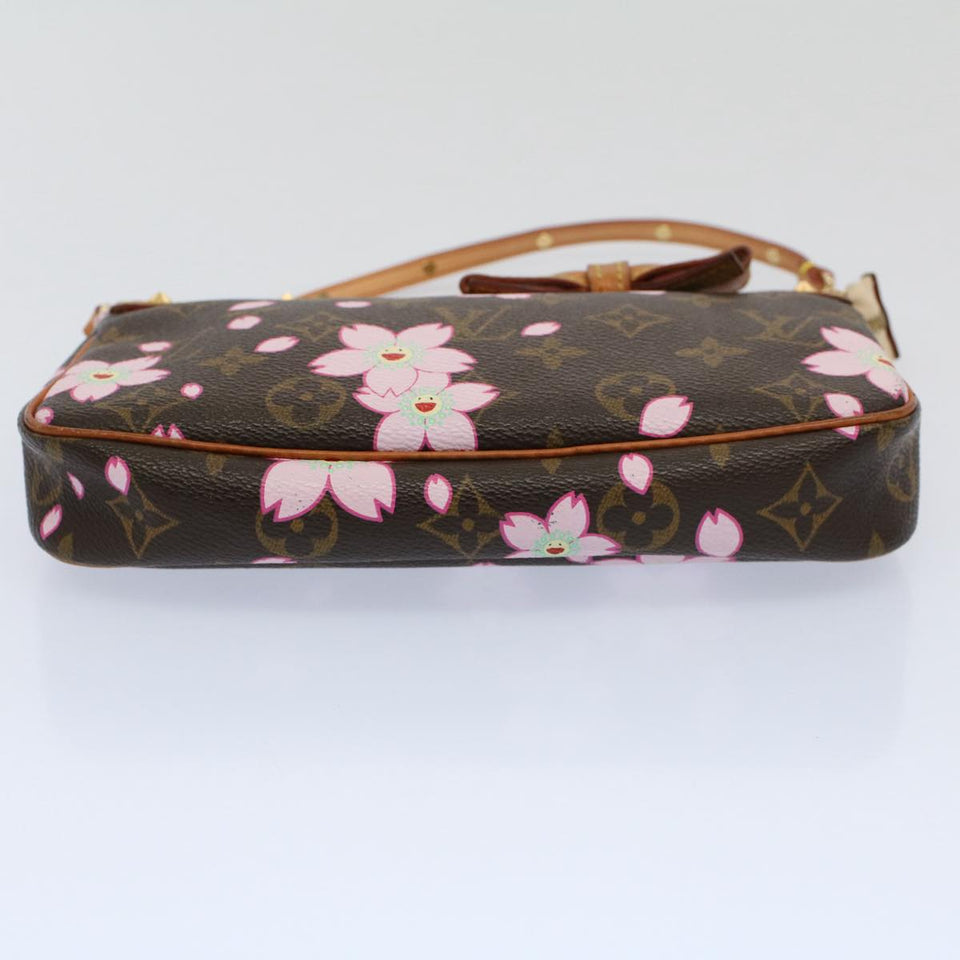 Louis Vuitton Pochette Accessoire  Canvas Clutch Bag
