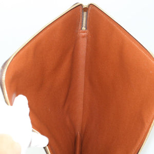 Louis Vuitton Poche Document  Canvas Clutch Bag