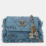 Mini Denim Mood Clutch with Chain